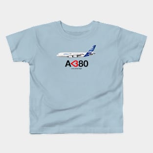 Airbus A380 - Love at First Flight Kids T-Shirt